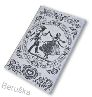 UTĚRKA ŽAKÁRSKÁ FOLKLÓR 50x70 černá