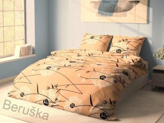 Bavlněné povlečení na dvě lůžka Pampeliška meruňková