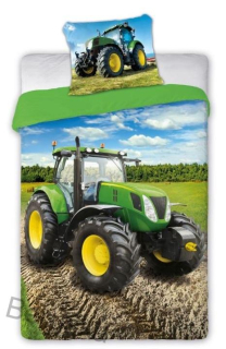 Povlečení Traktor zelený 140/200, 70/90