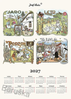 Kuchyňské utěrky Kalendář Josef Lada 2027