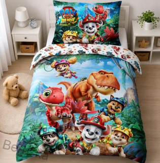 Dětské povlečení Tlapková Patrola The Dino Movie