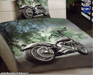 POVLEČENÍ fototisk 3D efekt  motorka