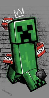 OSUŠKA Minecraft Metro Art Creeper